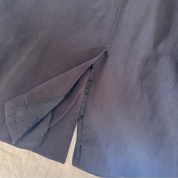 Vintage GUESS Faux Fur Mid Length Trench Coat RARE Jacket in Black Sz. Small - Picture 16 of 16